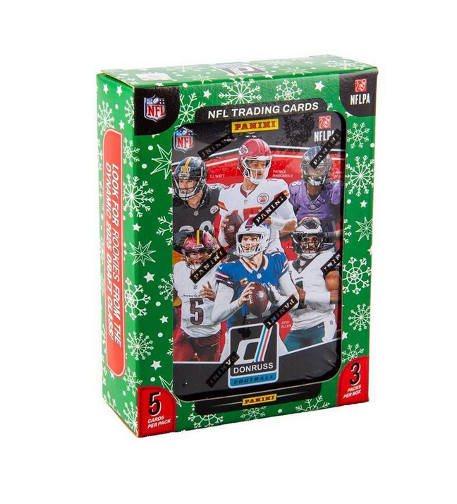 2025 Panini Donruss Football Winter Holiday Tin () Downtown Hunting!! - Shipped Sealed from DickandJanescom - NFL Hobby