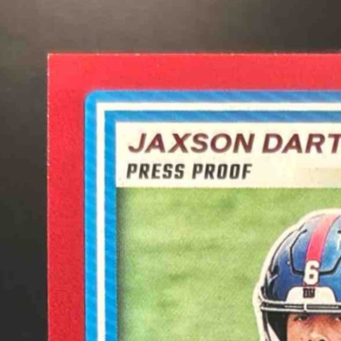 2025 Panini Donruss Jaxson Dart Press Proof Red #400 RC New York Giants - Sports Cards