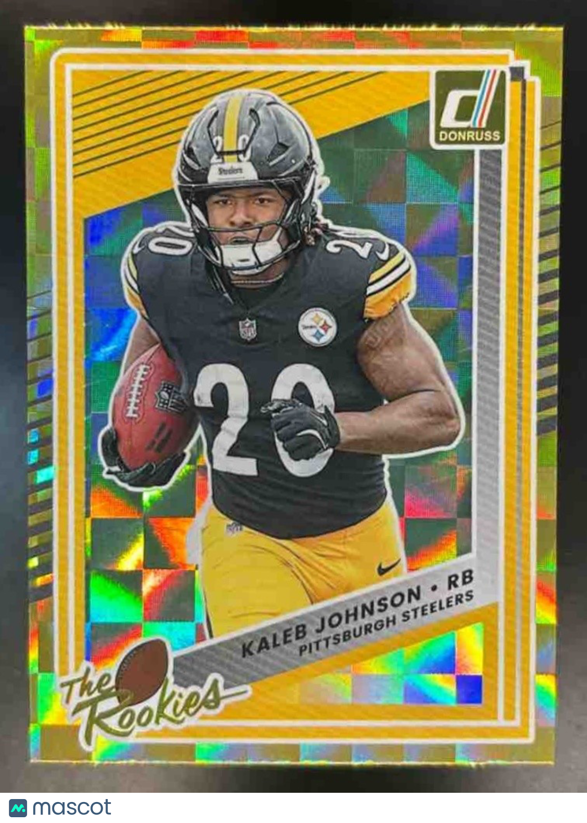 2025 Panini Donruss Kaleb Johnson The Rookies #20 RC Pittsburgh Steelers - Sports Cards