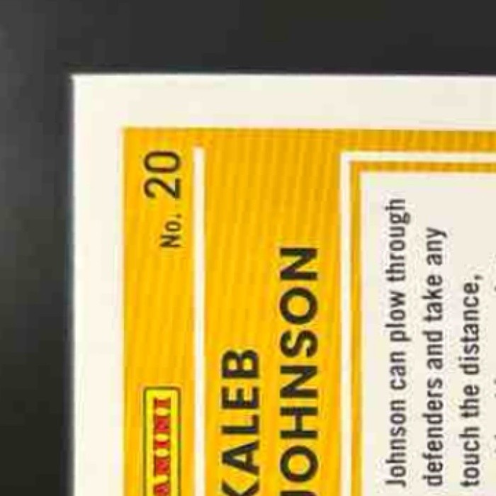 2025 Panini Donruss Kaleb Johnson The Rookies #20 RC Pittsburgh Steelers - Sports Cards