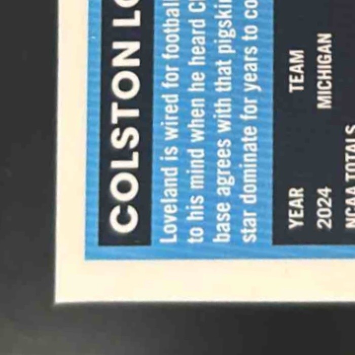 2025 Panini Donruss Optic Colston Loveland Purple Shock Prizm #204 Chicago Bears - Sports Cards