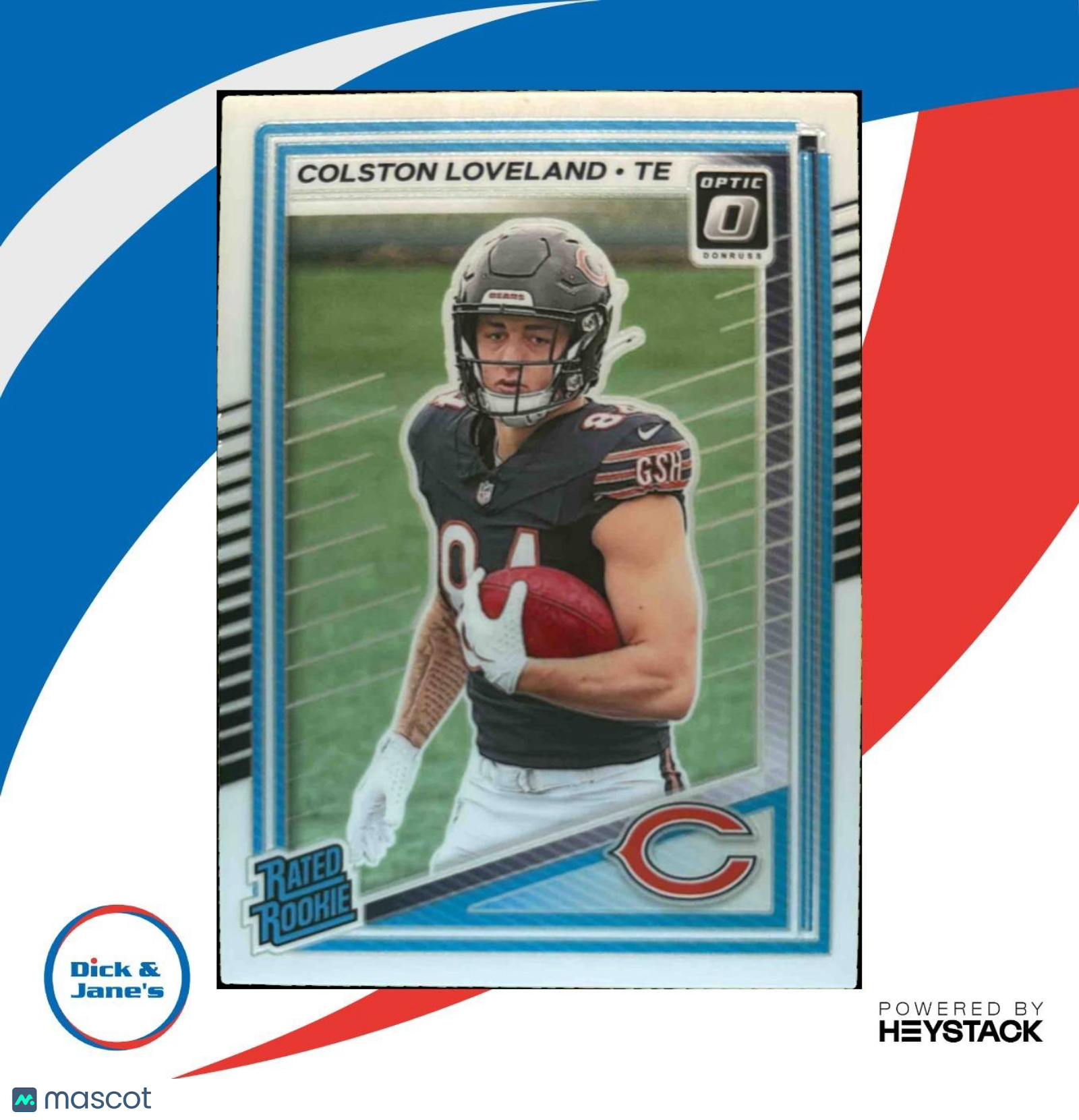 2025 Panini Donruss Optic Colston Loveland Rated Rookie #204 Chicago Bears - Sports Cards