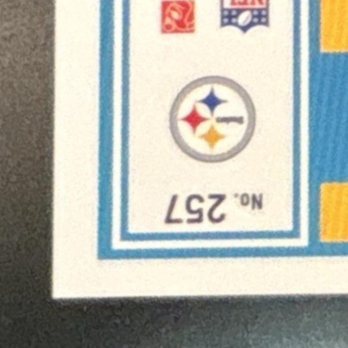 2025 Panini Donruss Optic Derrick Harmon Blue /249 #257 Pittsburgh Steelers - Sports Cards