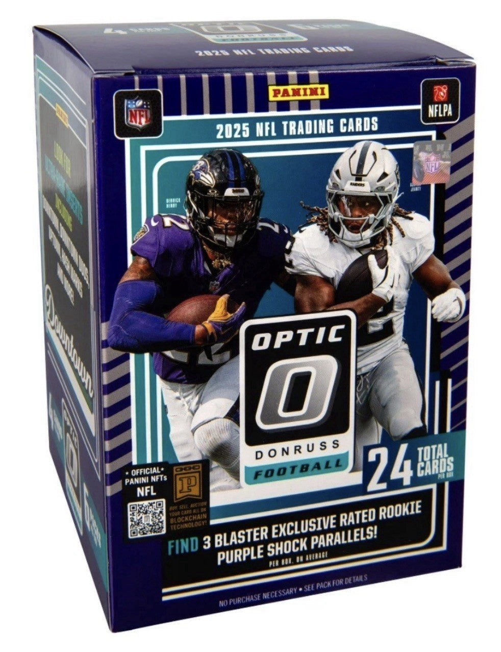 2025 Panini Donruss Optic Football Blaster Box (Purple Shock) - NFL Hobby Box