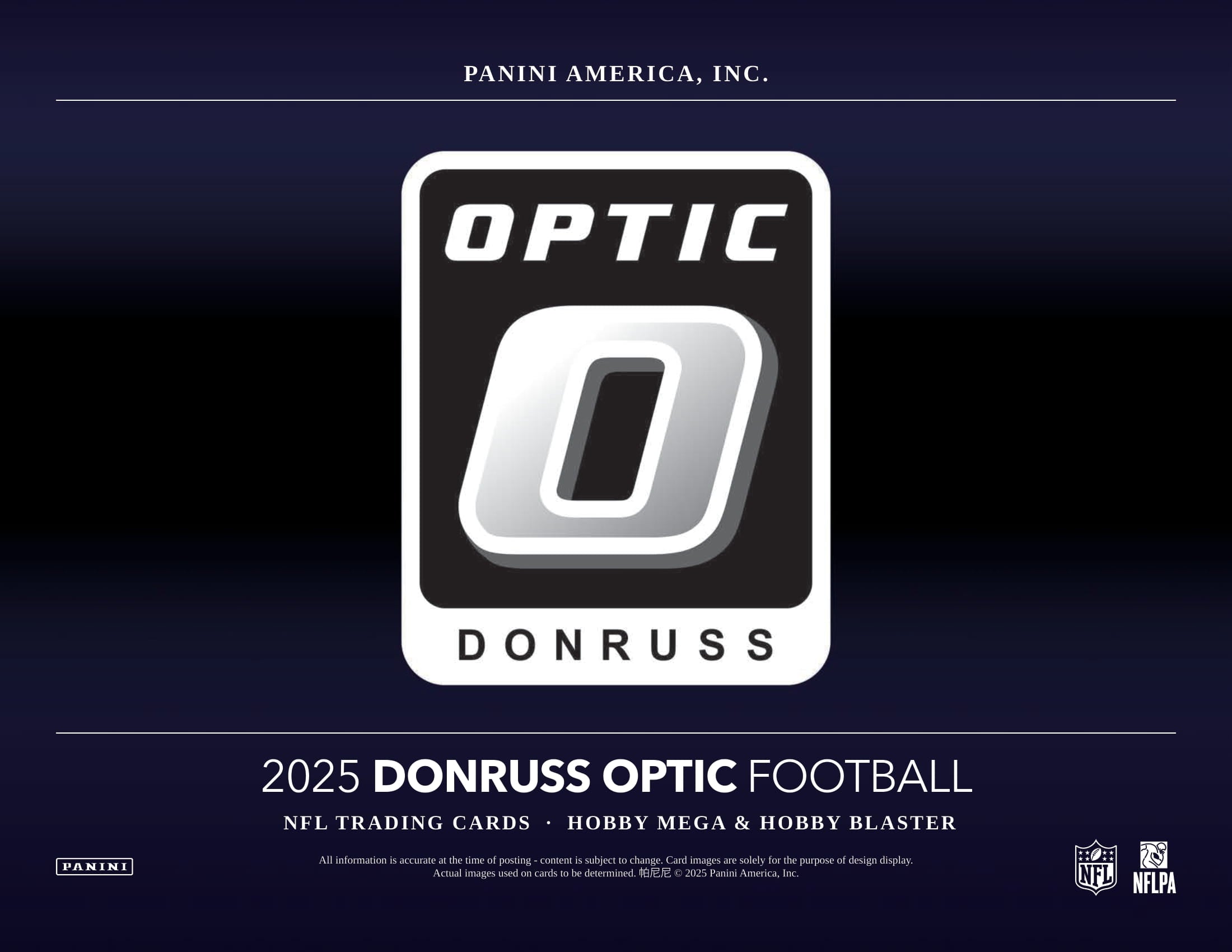 2025 Panini Donruss Optic Football Hobby Mega Box (3 Red Hyper) 1 Auto or Mem - NFL Hobby Box