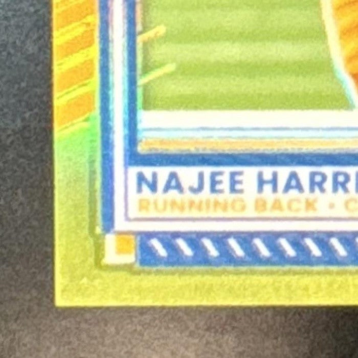 2025 Panini Donruss Optic Najee Harris Neon Yellow /15 #108 Los Angeles Chargers - Sports Cards