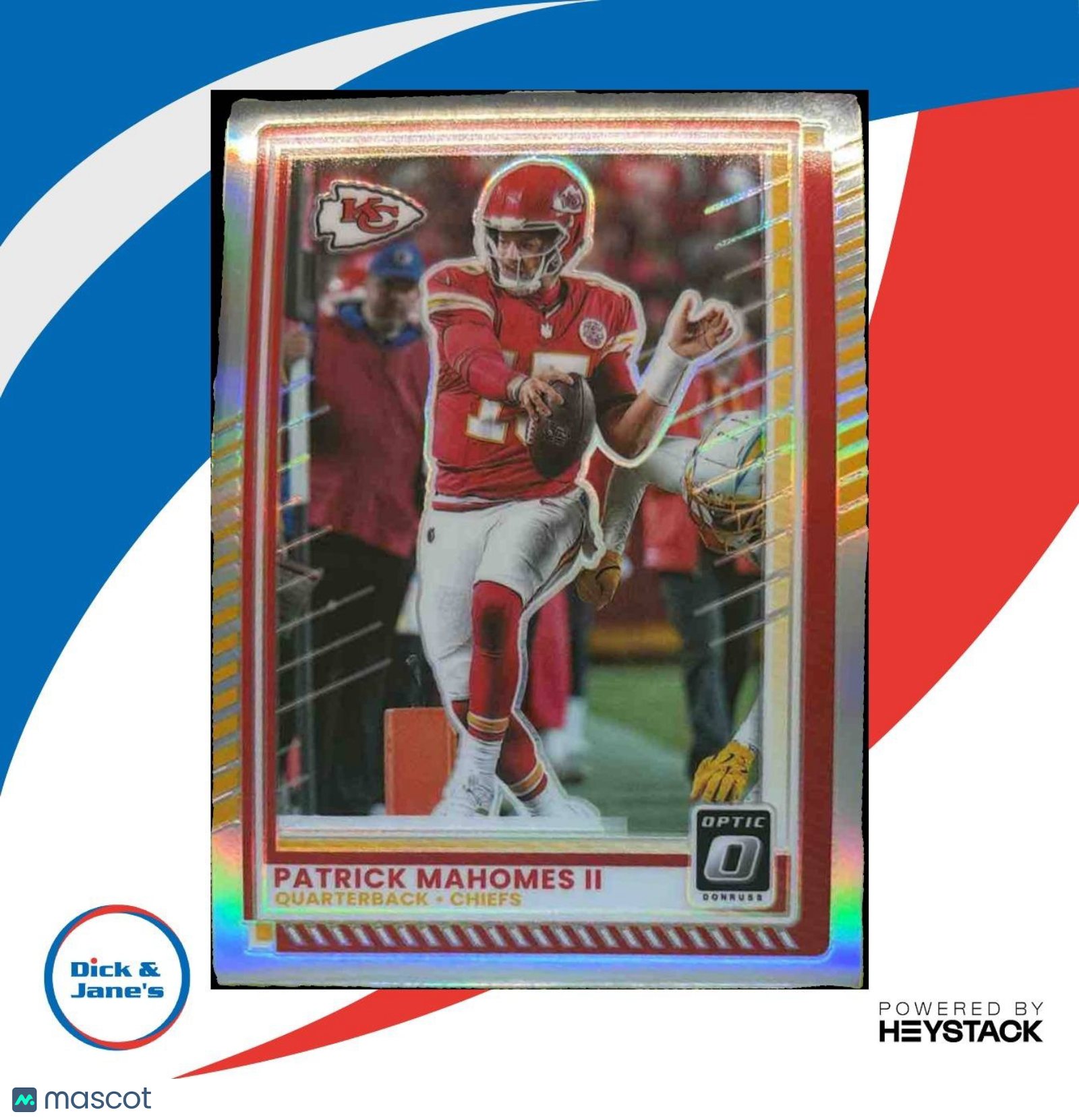 2025 Panini Donruss Optic Patrick Mahomes II Holo Prizm #40 Kansas City Chiefs - Sports Cards
