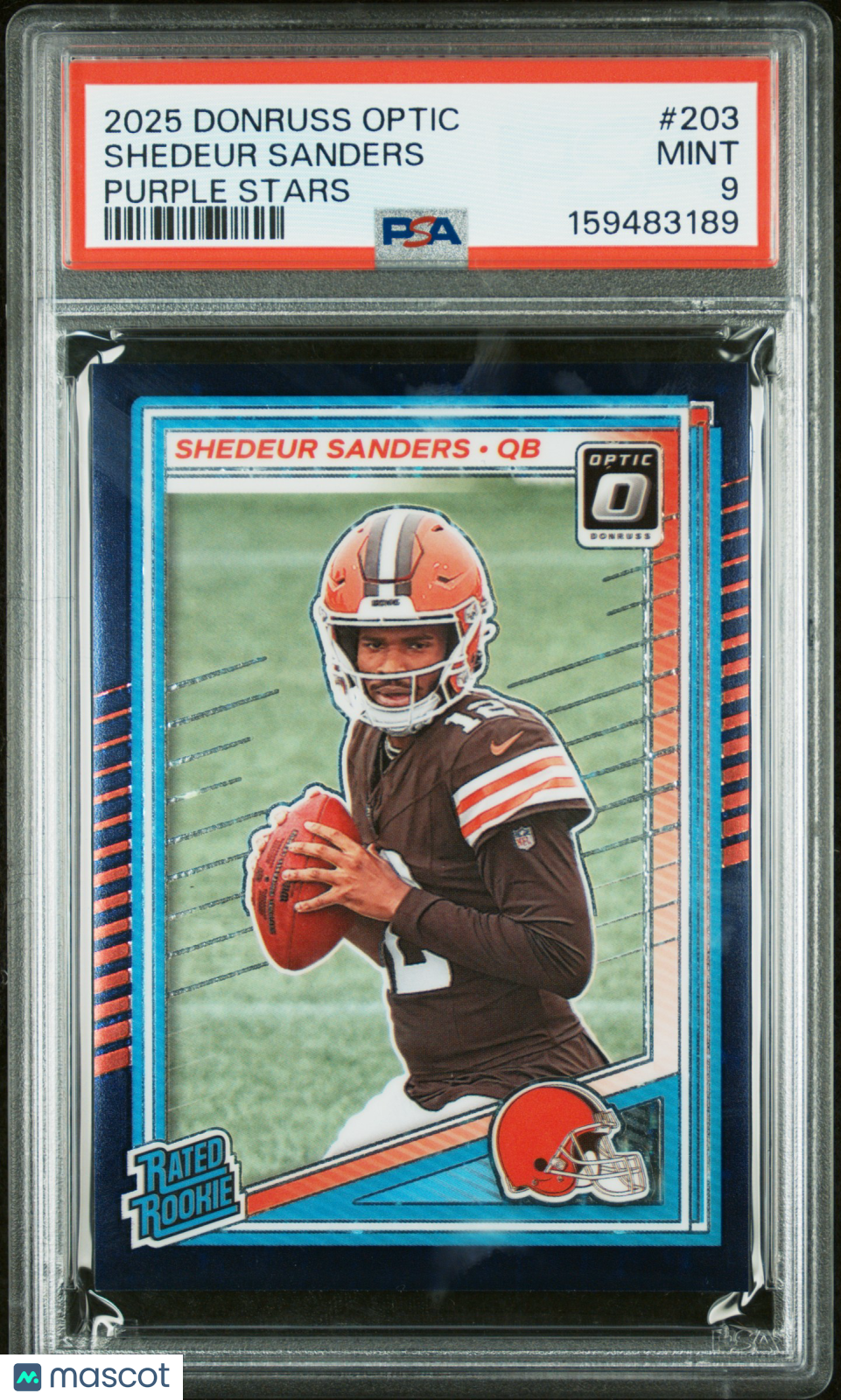 2025 Panini Donruss Optic Shedeur Sanders Purple Stars #203 PSA 9 - Graded Sports Cards