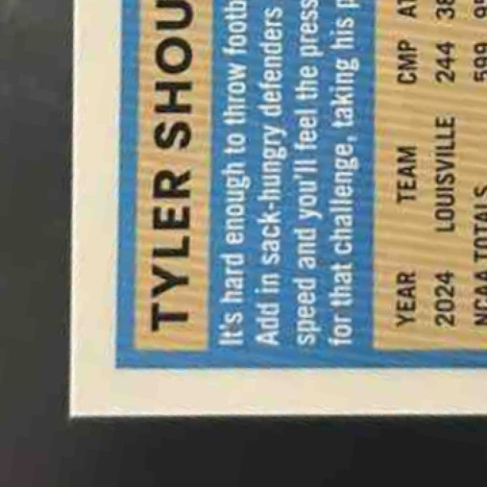 2025 Panini Donruss Optic Tyler Shough Blue Hyper Prizm #223 New Orleans Saints - Sports Cards