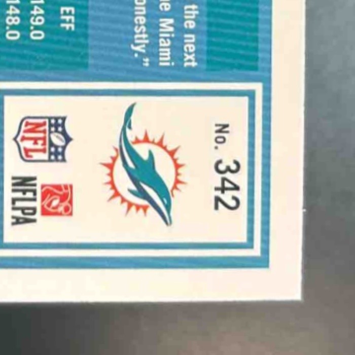 2025 Panini Donruss Quinn Ewers Rated Rookie Auto Green #342 RC Miami Dolphins - Sports Cards