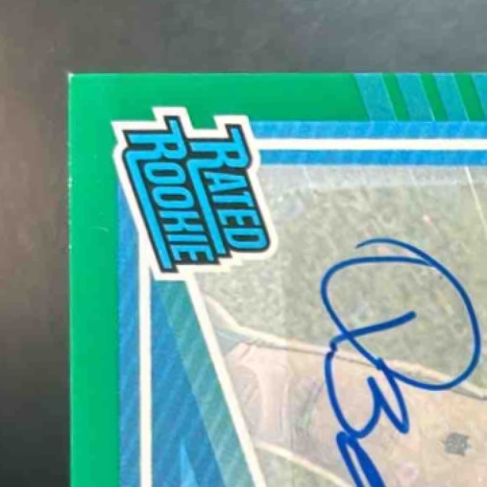 2025 Panini Donruss Quinn Ewers Rated Rookie Auto Green #342 RC Miami Dolphins - Sports Cards