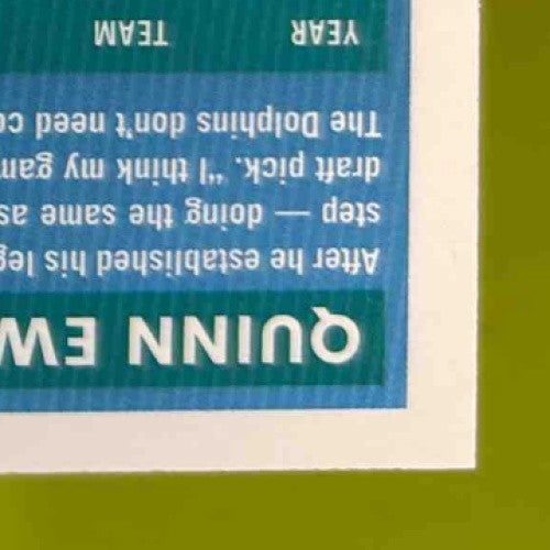 2025 Panini Donruss Quinn Ewers Rated Rookie Auto Orange #342 RC Miami Dolphins - Sports Cards