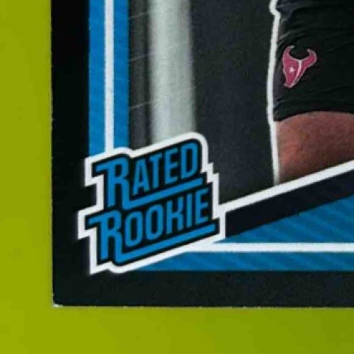 2025 Panini Donruss Woody Marks Rated Rookie Press Proof Black 1/10 #377 Texans - Sports Cards