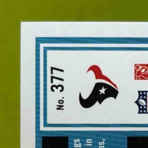 2025 Panini Donruss Woody Marks Rated Rookie Press Proof Black 1/10 #377 Texans - Sports Cards