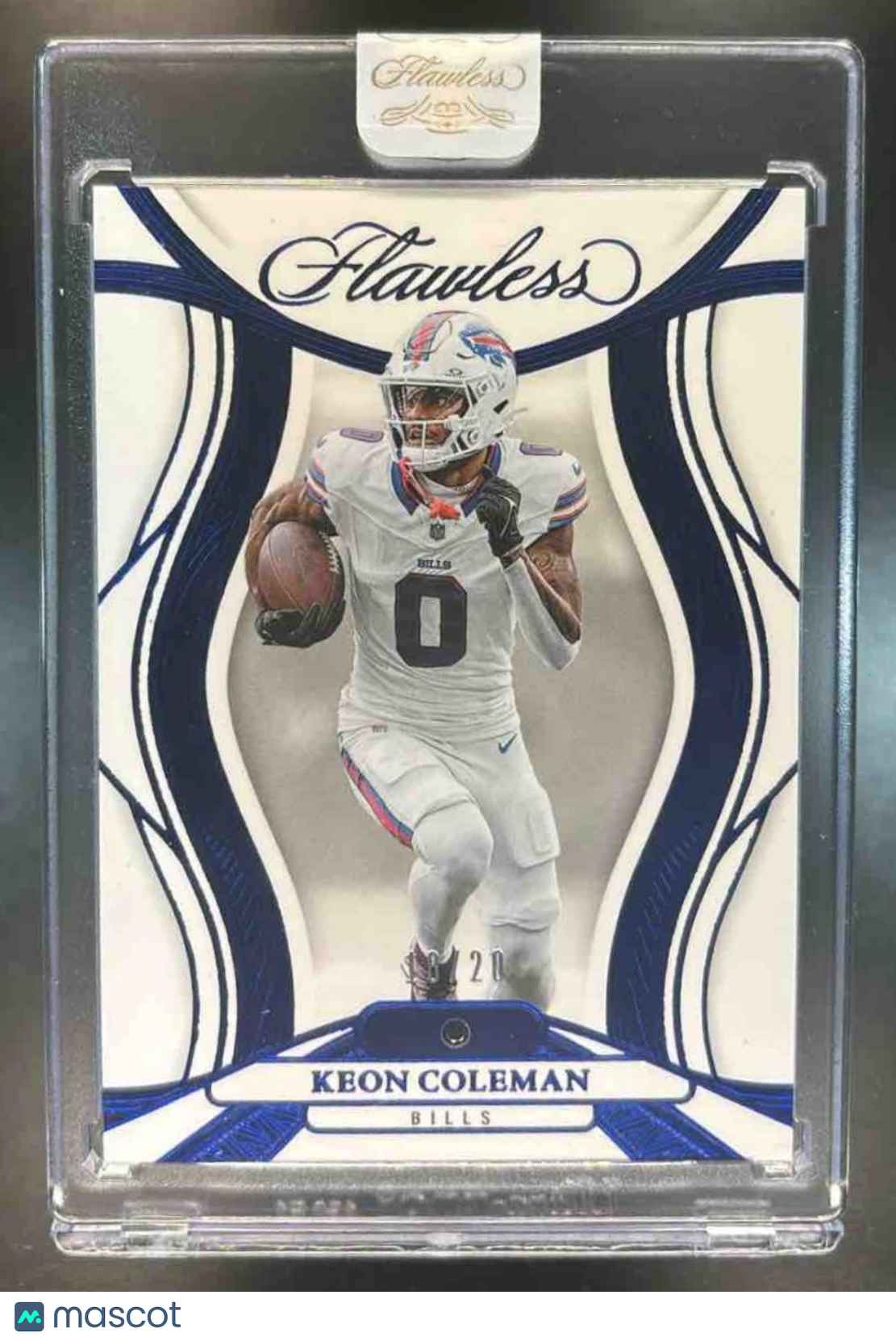 2025 Panini Flawless Keon Coleman Sapphire GEM /20 #8 Buffalo Bills - Sports Cards