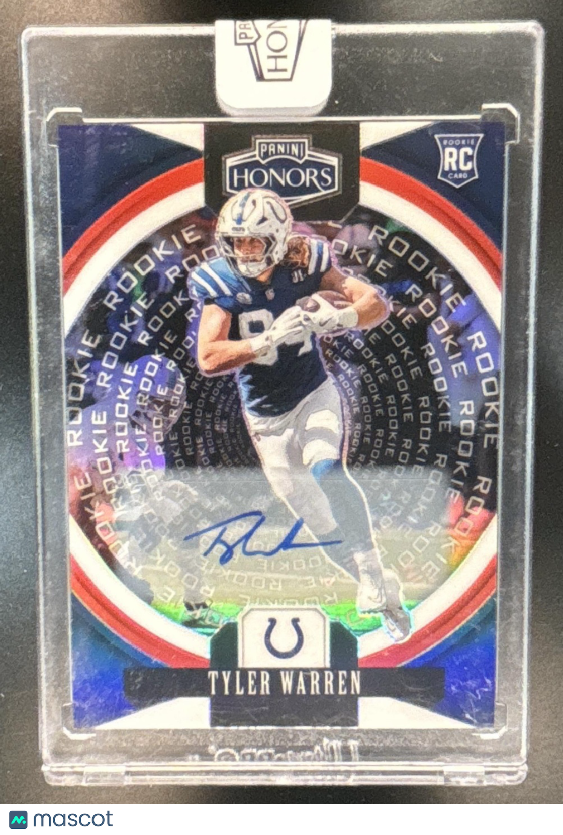 2025 Panini Honors Tyler Warren Rookies Signatures Red /35 #44 RC Auto Colts - Sports Cards