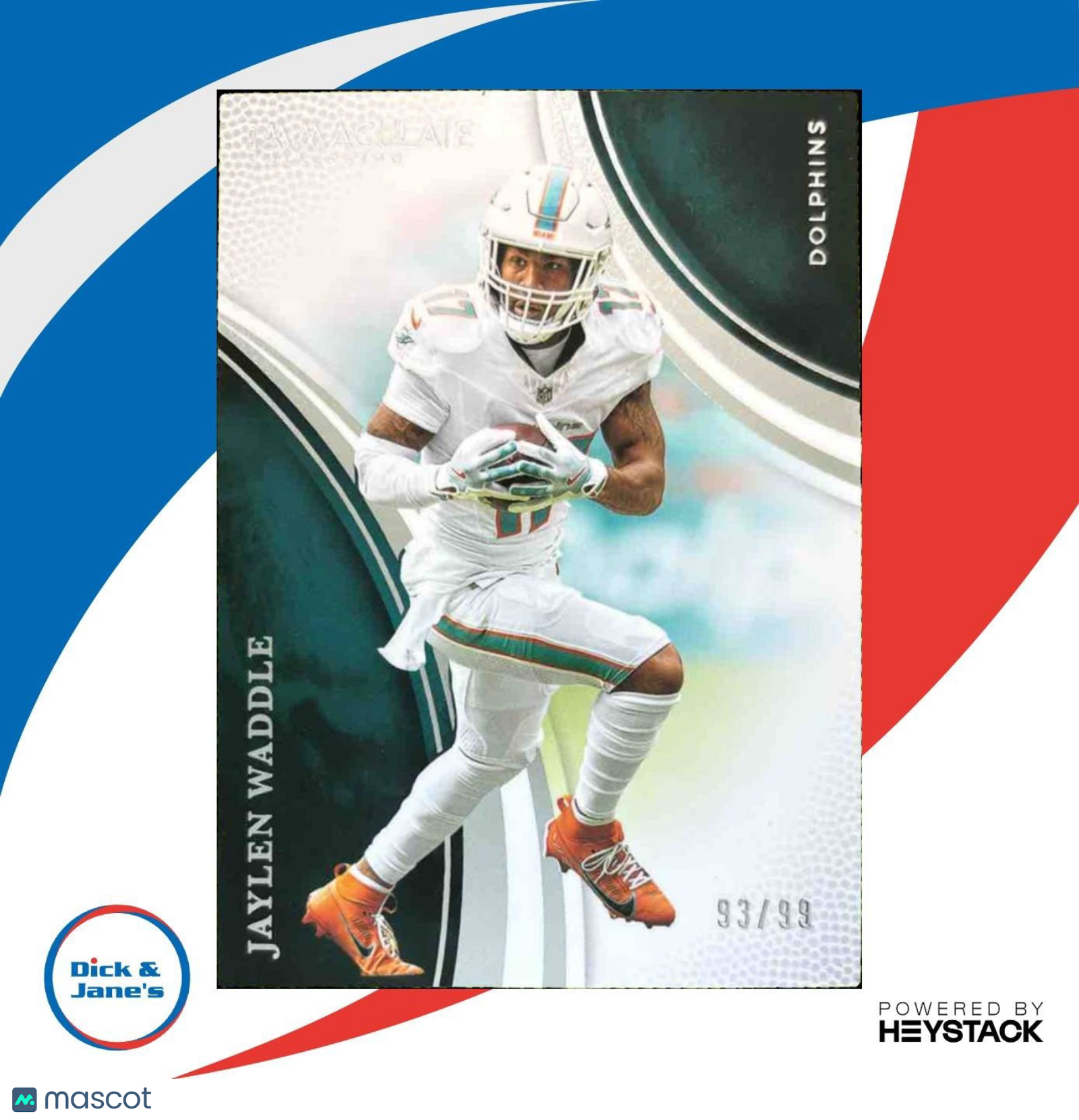 2025 Panini Immaculate Collection Jaylen Waddle 93/99 #50 Miami Dolphins - Sports Cards