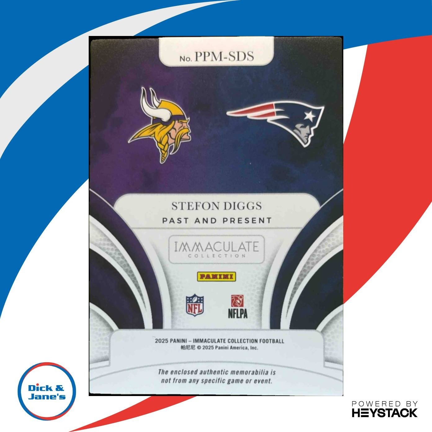 2025 Panini Immaculate Collection Stefon Diggs Past and Present /99 - Sports Cards