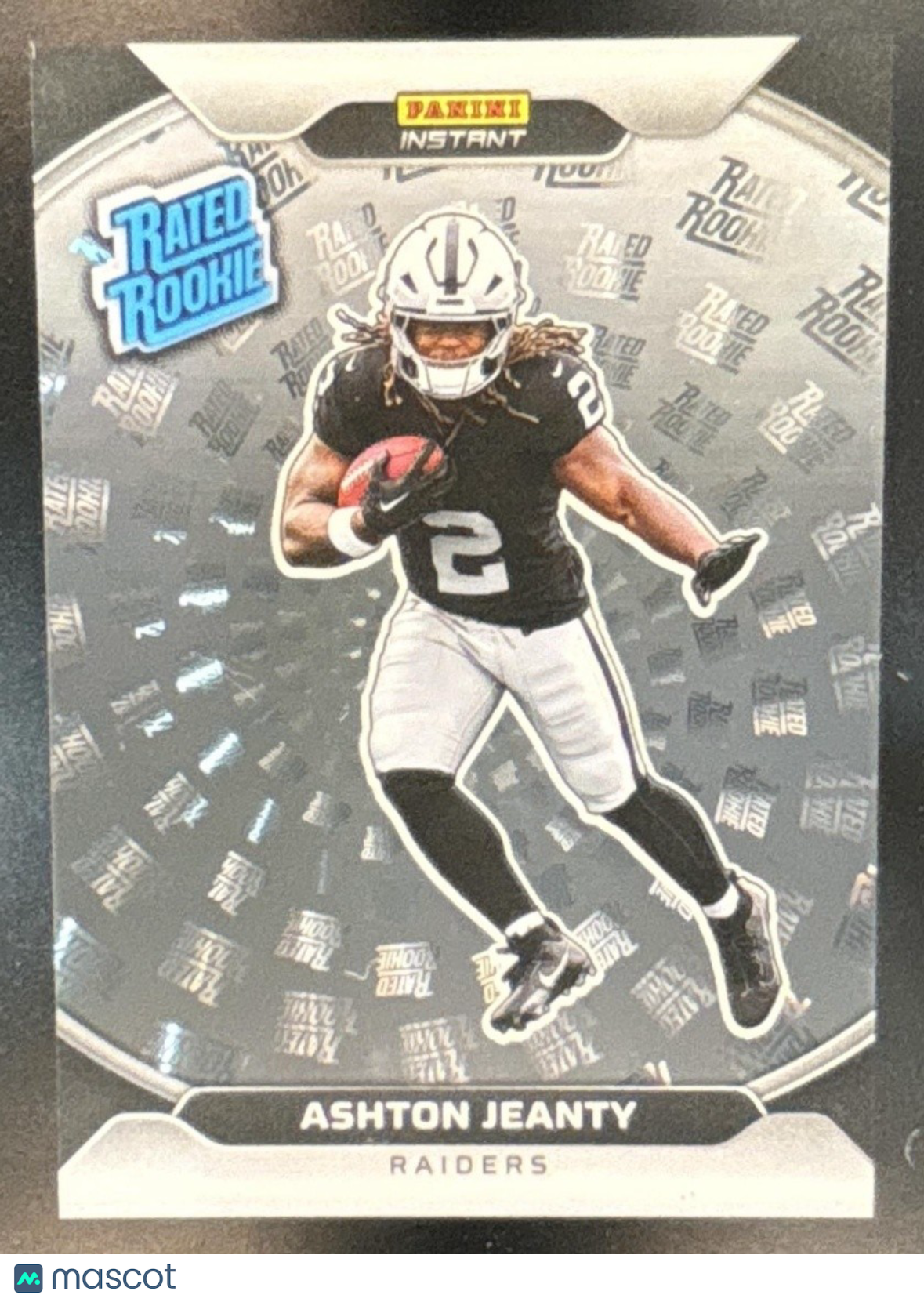 2025 Panini Instant NFL Rated Rookie Holoflex Ashton Jeanty /99 Las Vegas Raider - Sports Cards