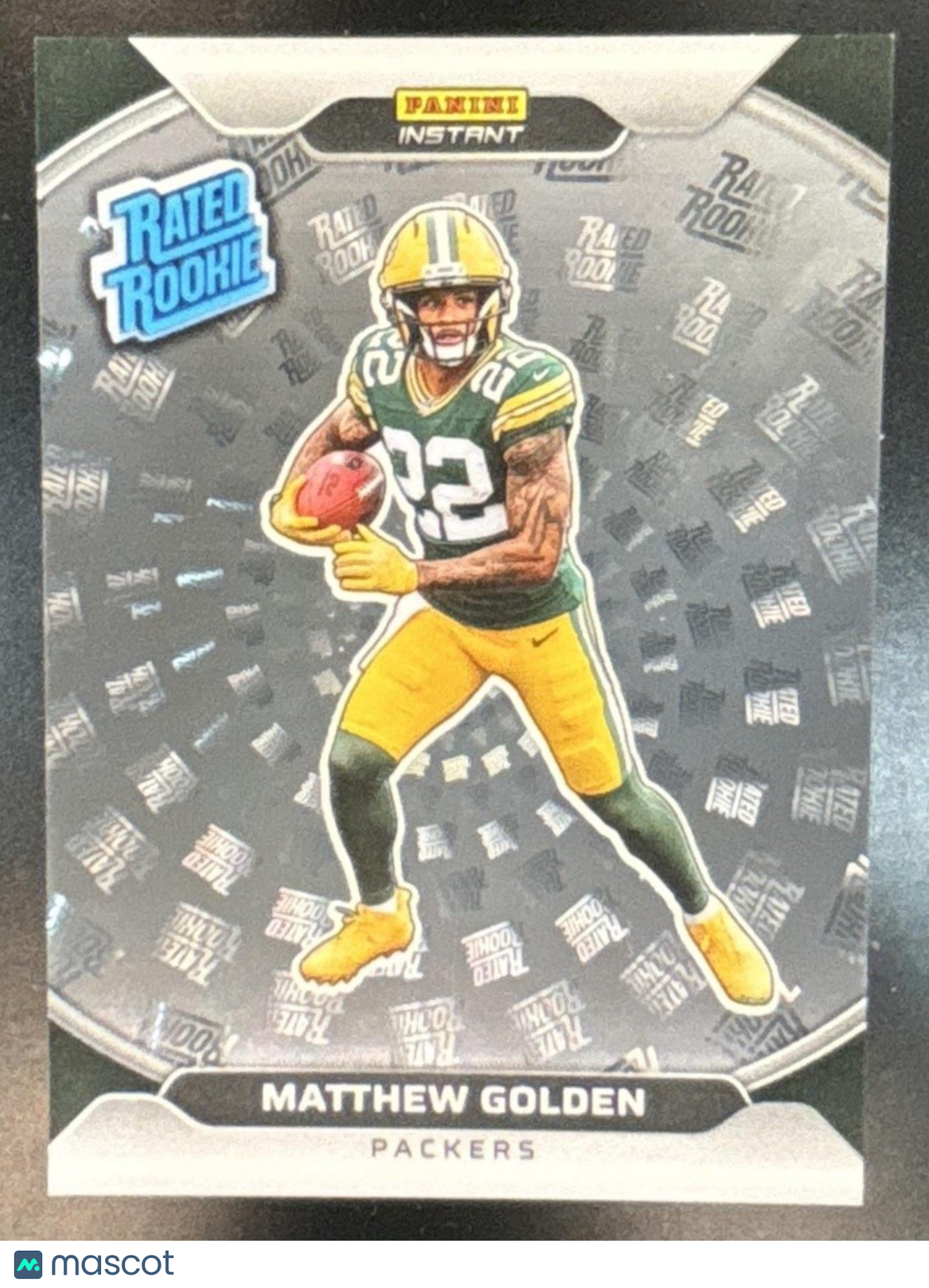2025 Panini Instant NFL Rated Rookie Holoflex Matthew Golden /99 Packers - Sports Cards