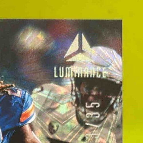 2025 Panini Luminance Ashton Jeanty Teal /35 #108 RC Las Vegas Raiders - Sports Cards