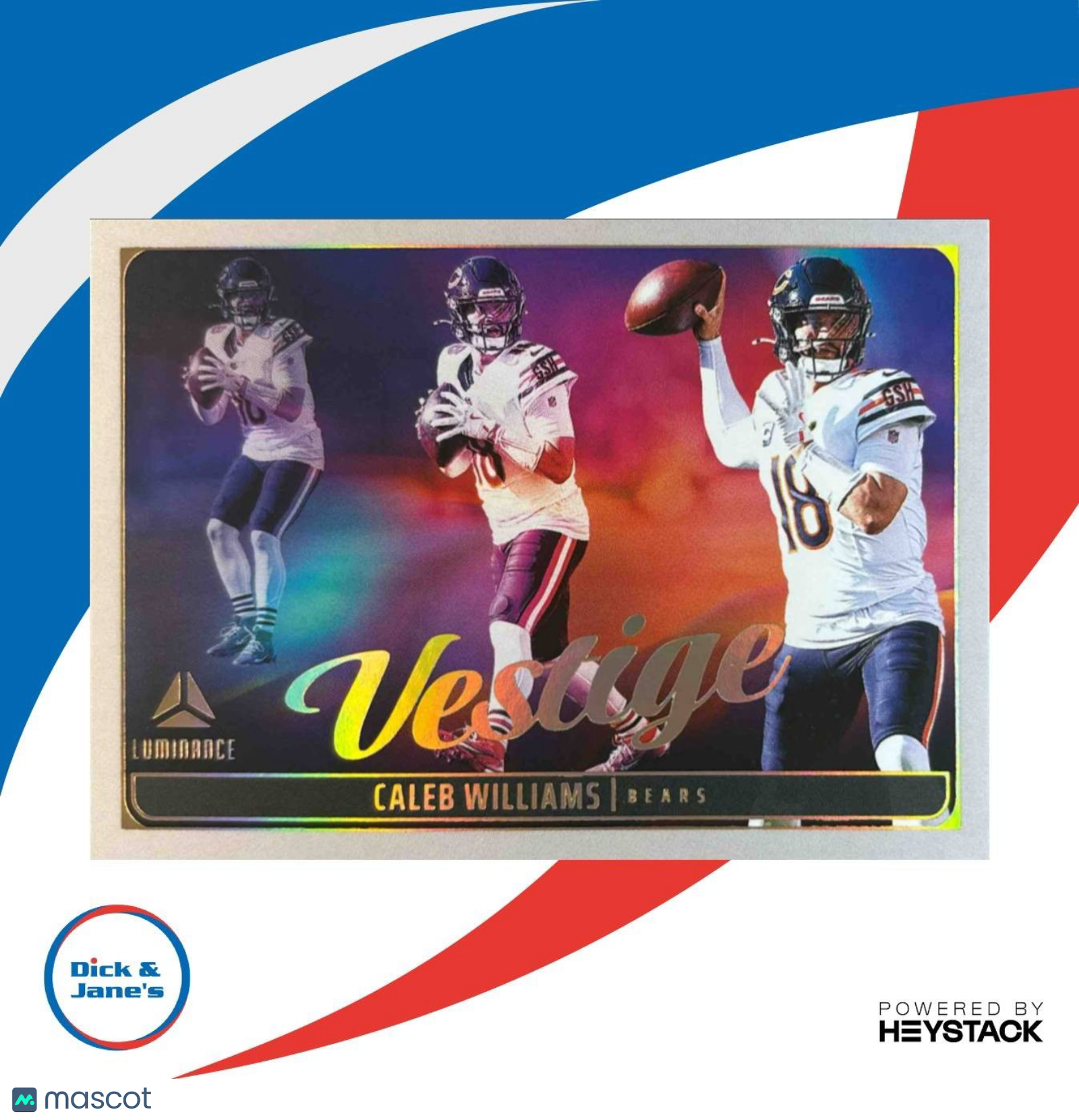 2025 Panini Luminance Caleb Williams Vestige #11 Chicago Bears - Sports Cards