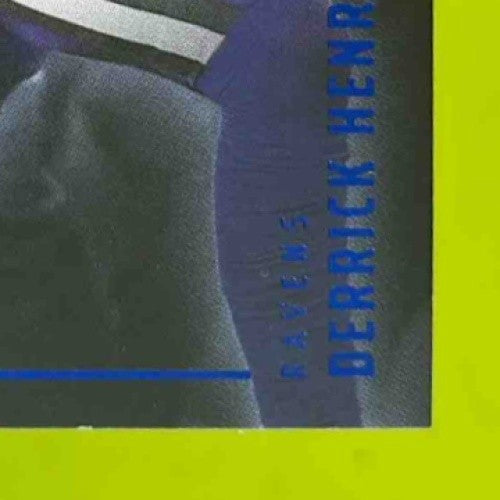 2025 Panini Luminance Derrick Henry Unforgettable Blue /50 #3 Baltimore Ravens - Sports Cards