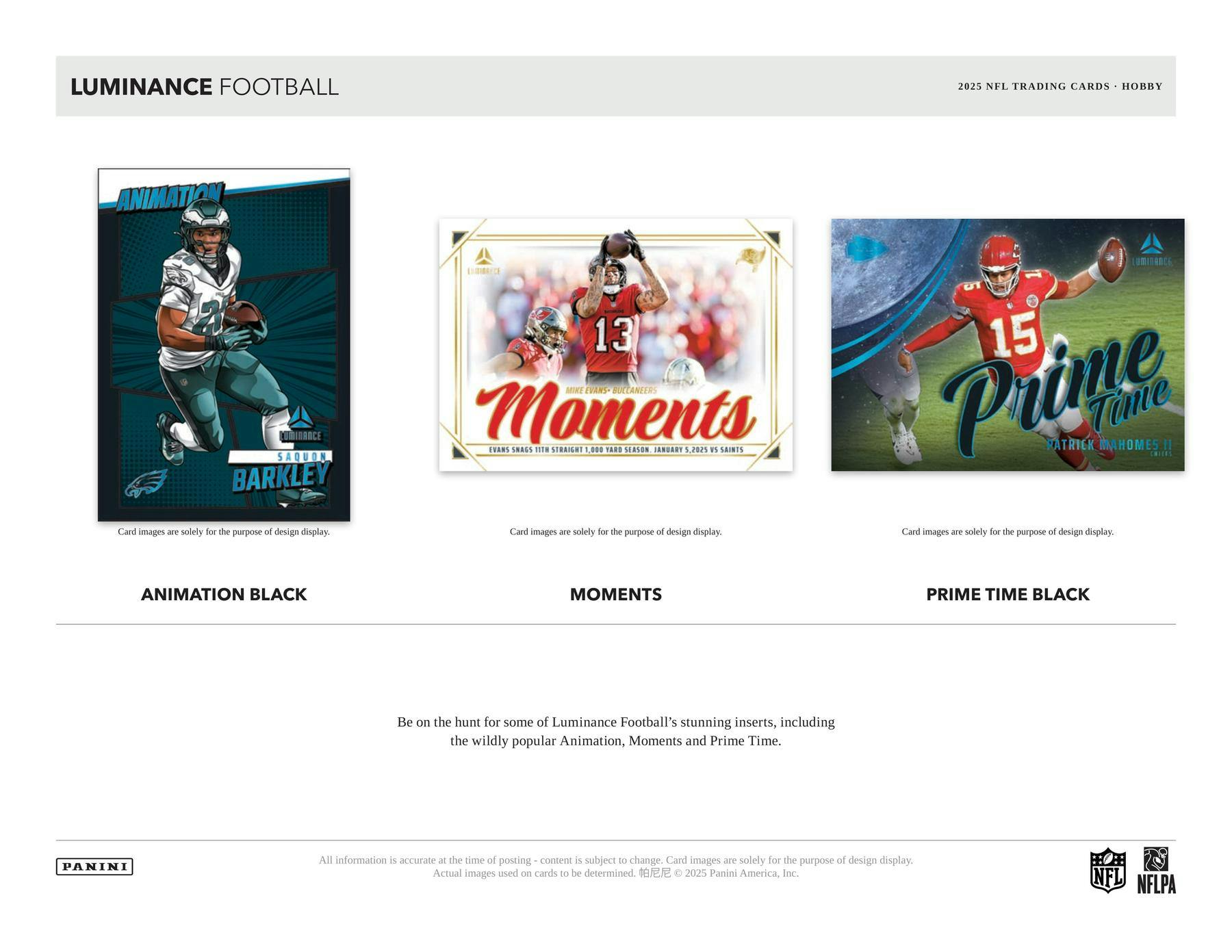 2025 Panini Luminance Football Hobby Box (3 Auto / 1 Mem) - NFL Hobby Box