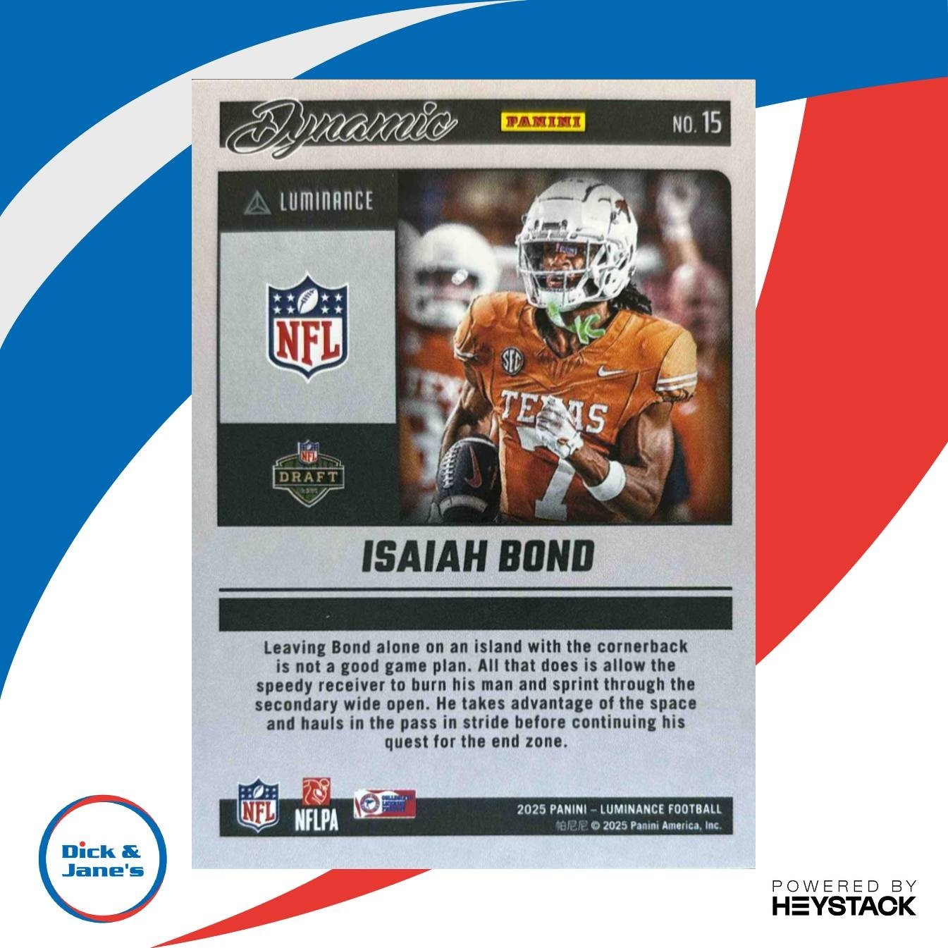 2025 Panini Luminance Isaiah Bond Dynamic Rookies #15 - Sports Cards