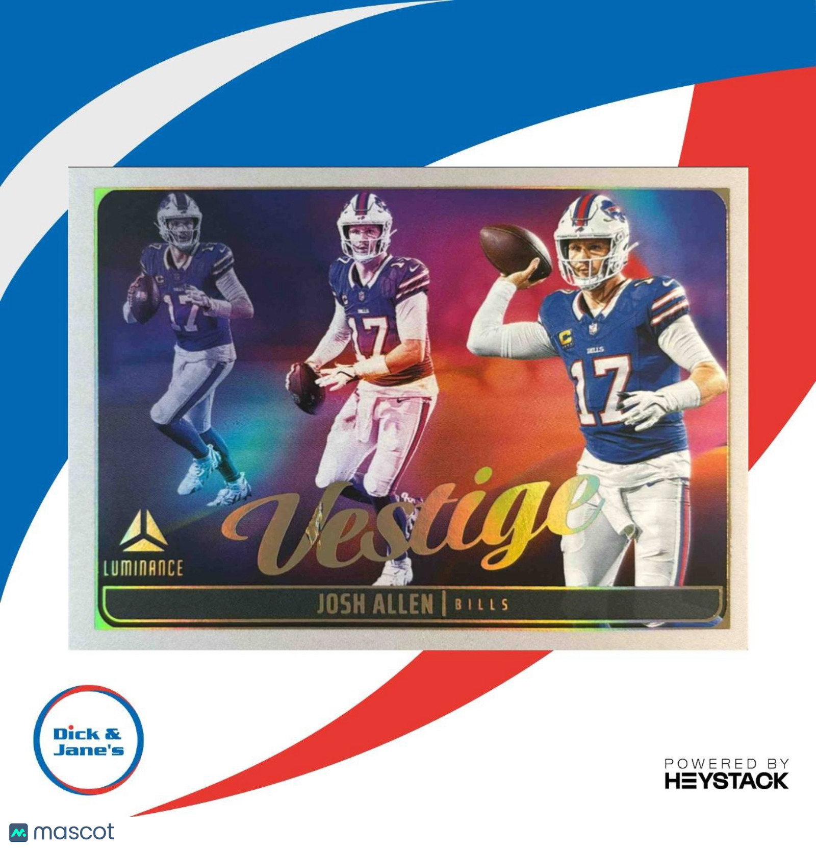 2025 Panini Luminance Josh Allen Vestige #7 Buffalo Bills - Sports Cards