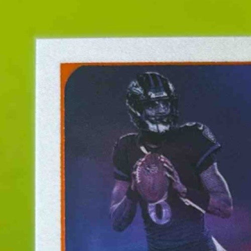 2025 Panini Luminance Lamar Jackson Vestige Orange /100 #4 Baltimore Ravens - Sports Cards