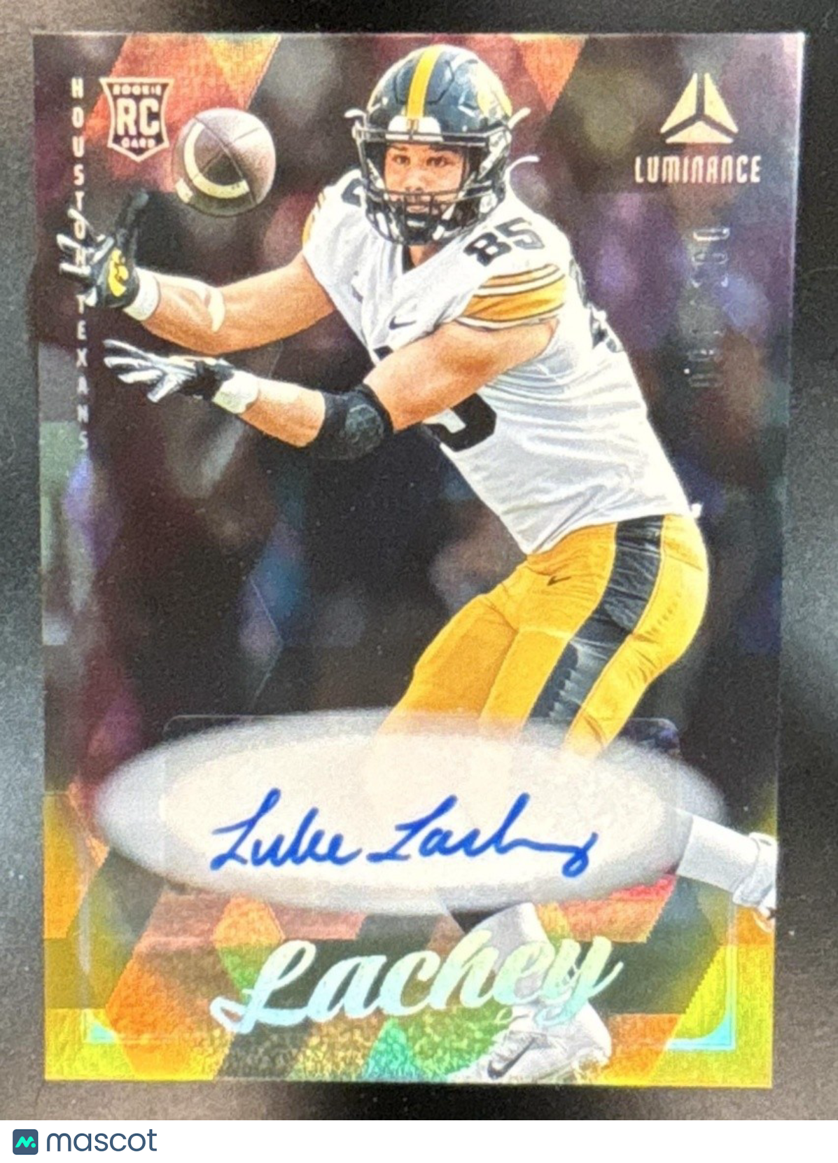 2025 Panini Luminance Luke Lachey Auto /700 #142 RC Houston Texans - Sports Cards