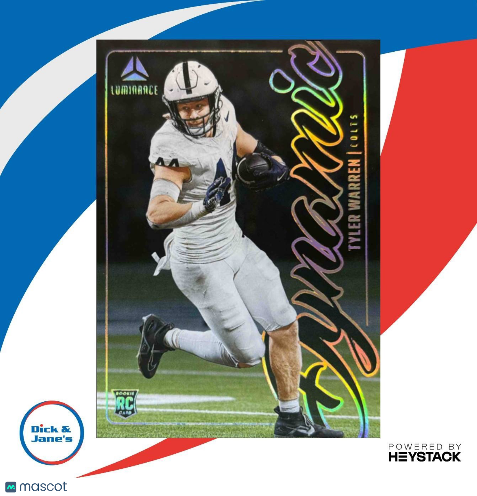 2025 Panini Luminance Tyler Warren Dynamic Rookies #9 Indianapolis Colts - Sports Cards