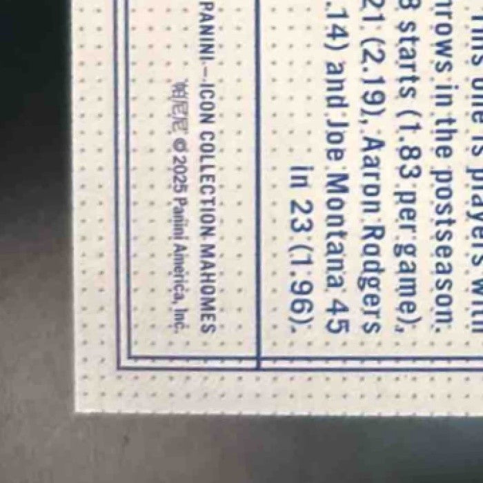 2025 Panini Mahomes Patrick II Touchdown Architect #TA-7 Kansas City Chiefs - Sports Cards