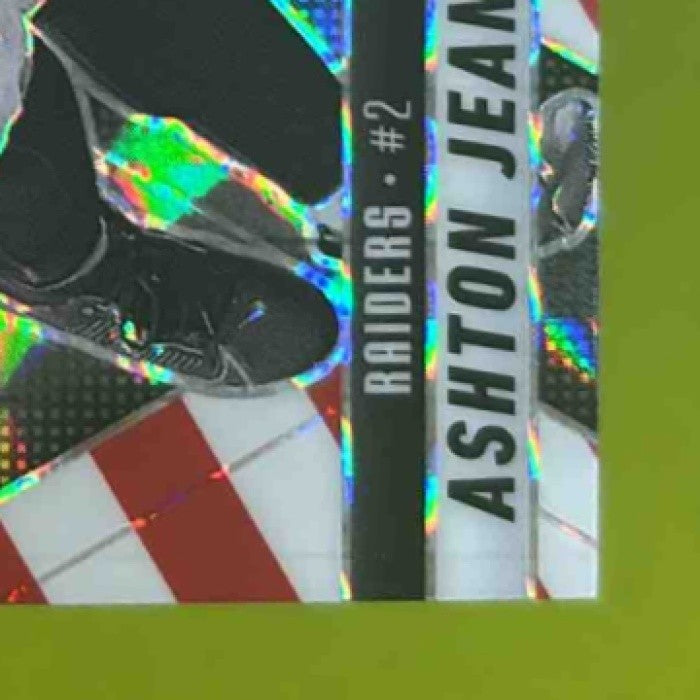 2025 Panini Mosaic Ashton Jeanty Rookies Red and White Stripe #345 RC Raiders - Sports Cards