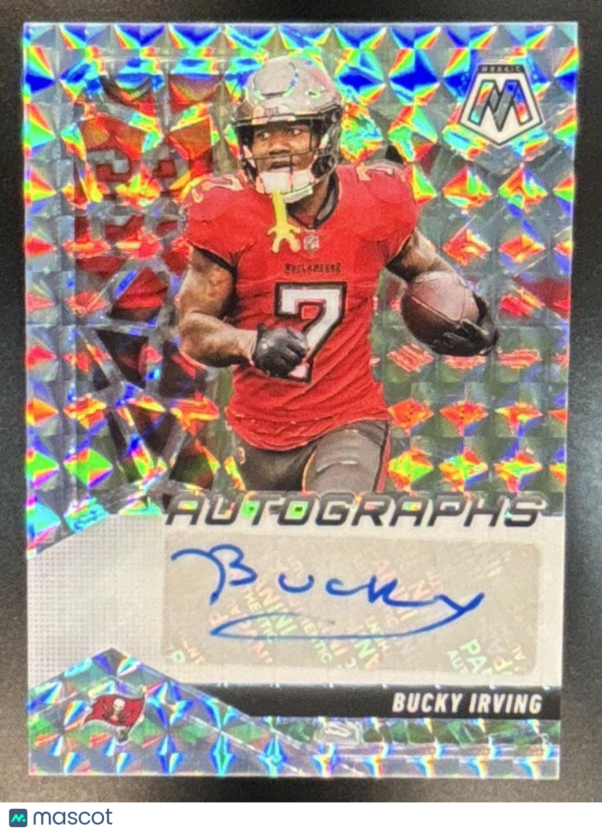 2025 Panini Mosaic Bucky Irving Mosaic Auto #AMC-BIG Tampa Bay Buccaneers - Sports Cards