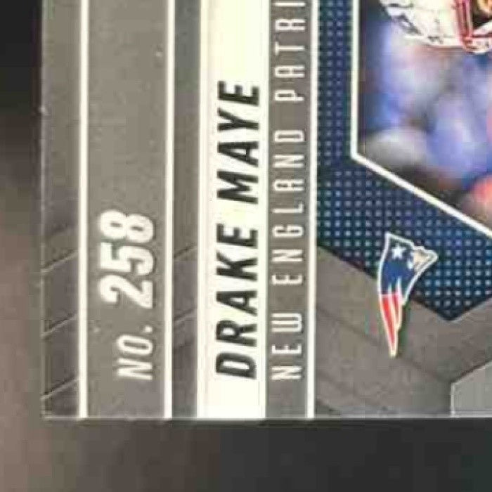 2025 Panini Mosaic Drake Maye International Games Blue Scope Prizm #258 Patriots - Sports Cards