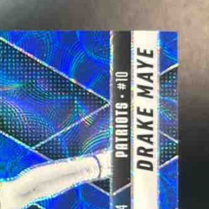 2025 Panini Mosaic Drake Maye International Games Blue Scope Prizm #258 Patriots - Sports Cards