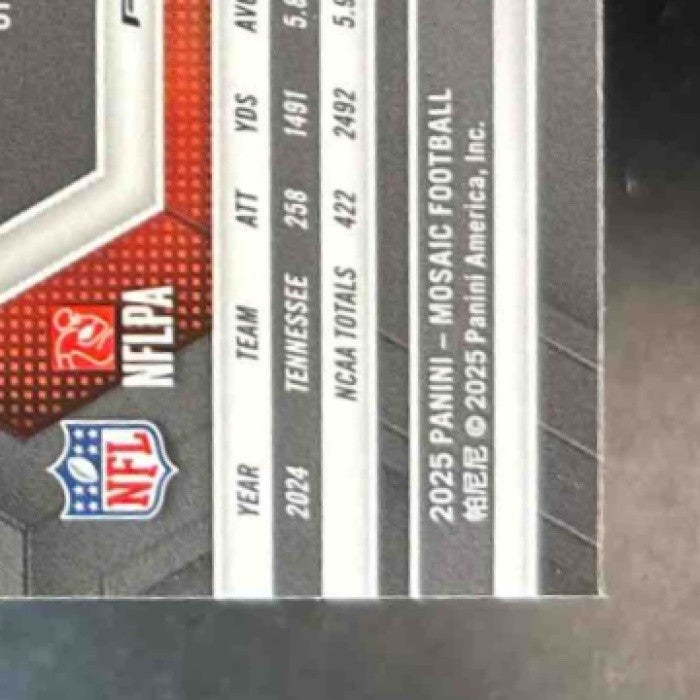 2025 Panini Mosaic Dylan Sampson Choice Red & Green #355 RC Cleveland Browns - Sports Cards