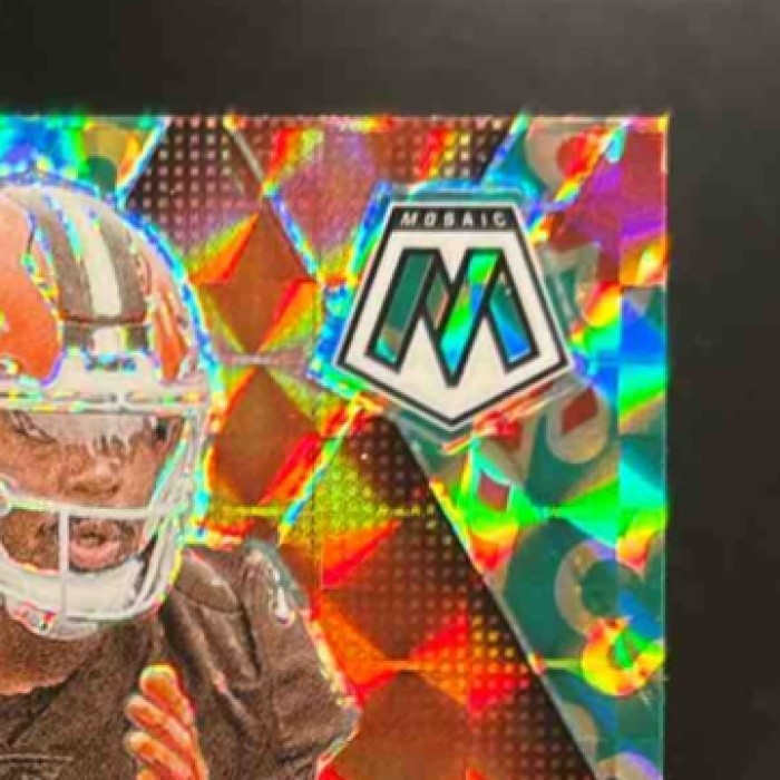 2025 Panini Mosaic Dylan Sampson Choice Red & Green #355 RC Cleveland Browns - Sports Cards