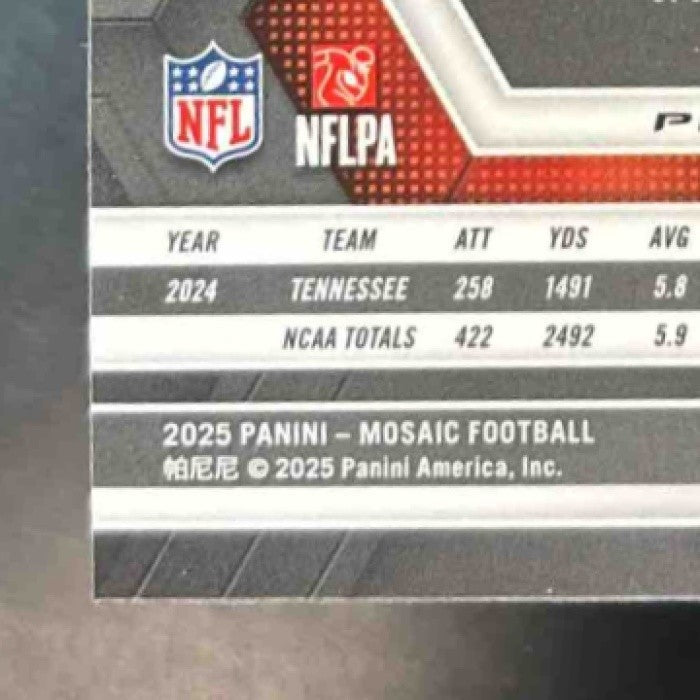 2025 Panini Mosaic Dylan Sampson Rookies Silver Prizm #355 RC Cleveland Browns - Sports Cards