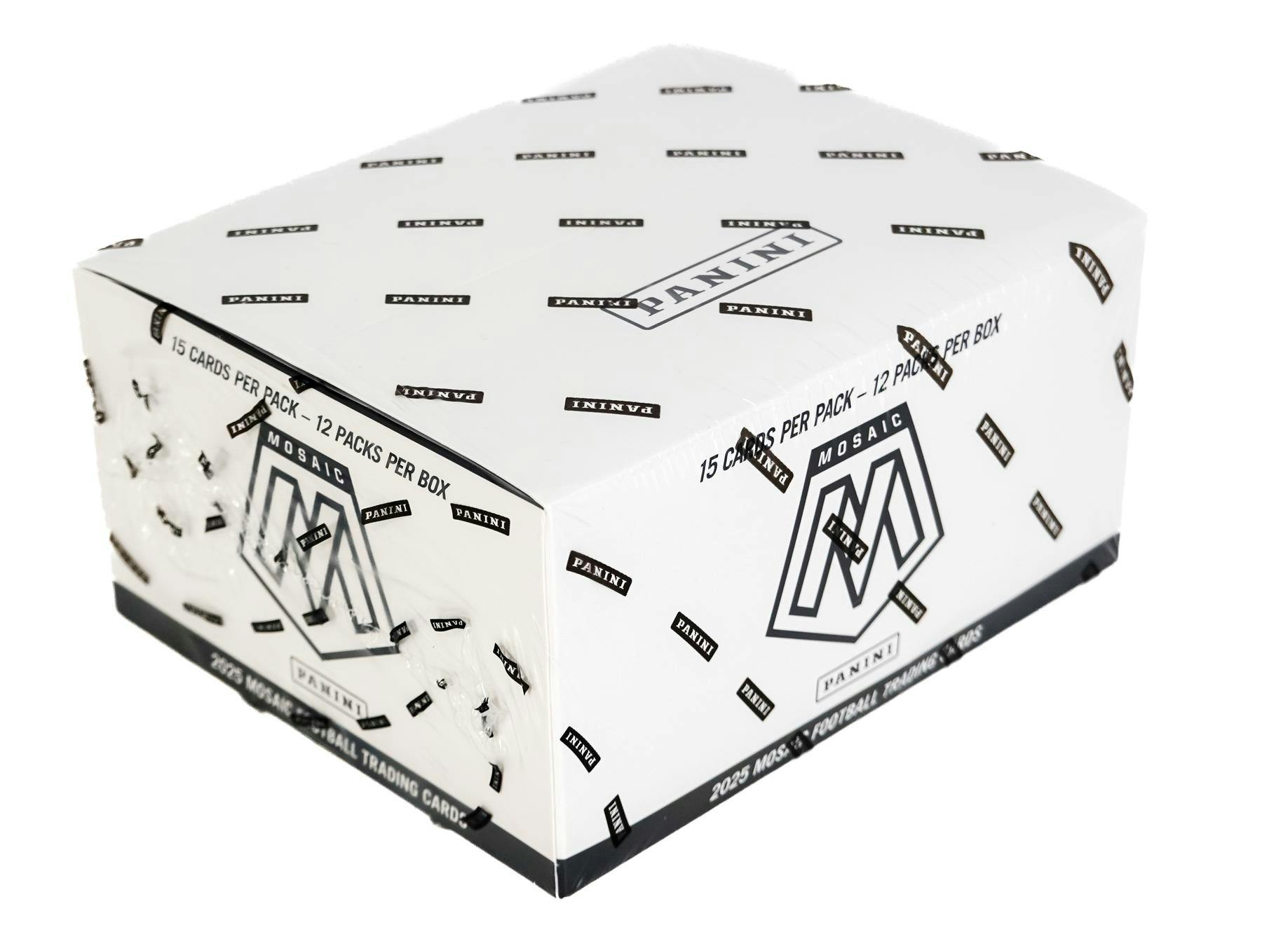 2025 Panini Mosaic Football Jumbo Value 12-Pack Box (Cello Fat Pack) Silver and Camo Pink Blue Parallels - NFL Blaster