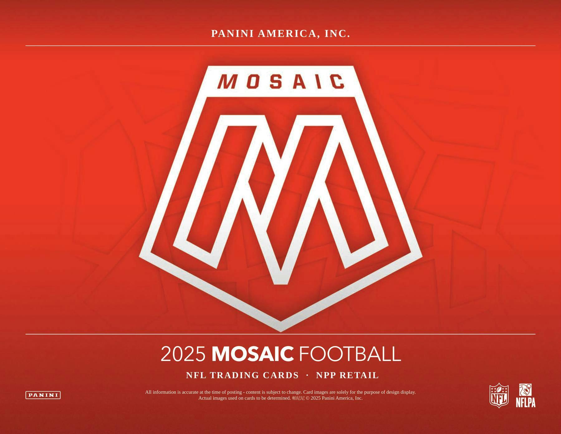 2025 Panini Mosaic Football Mega Box (Reactive Purple Parallels) - NFL Blaster