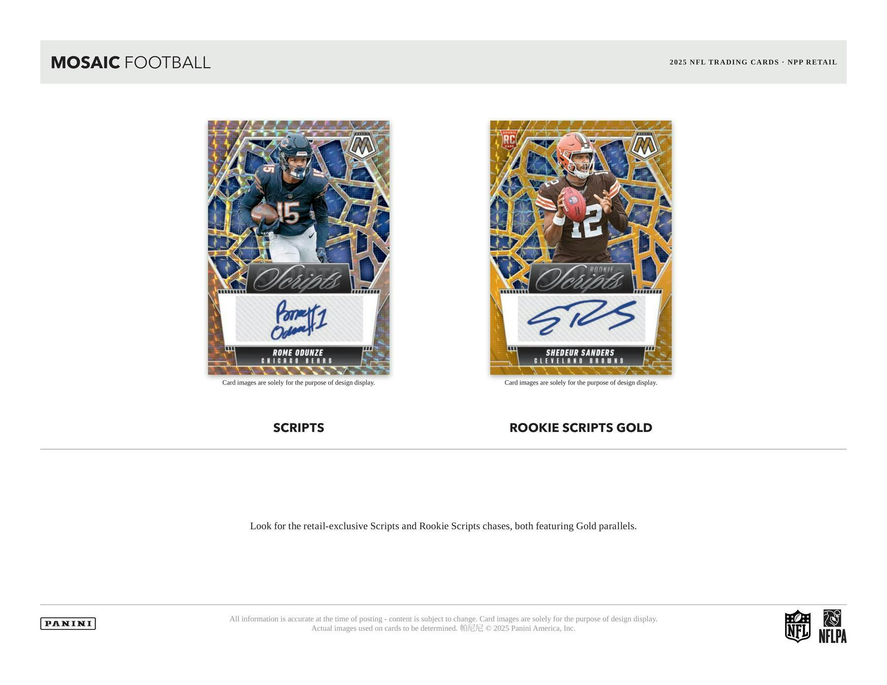 2025 Panini Mosaic Football Mega Box (Reactive Purple Parallels) - NFL Blaster