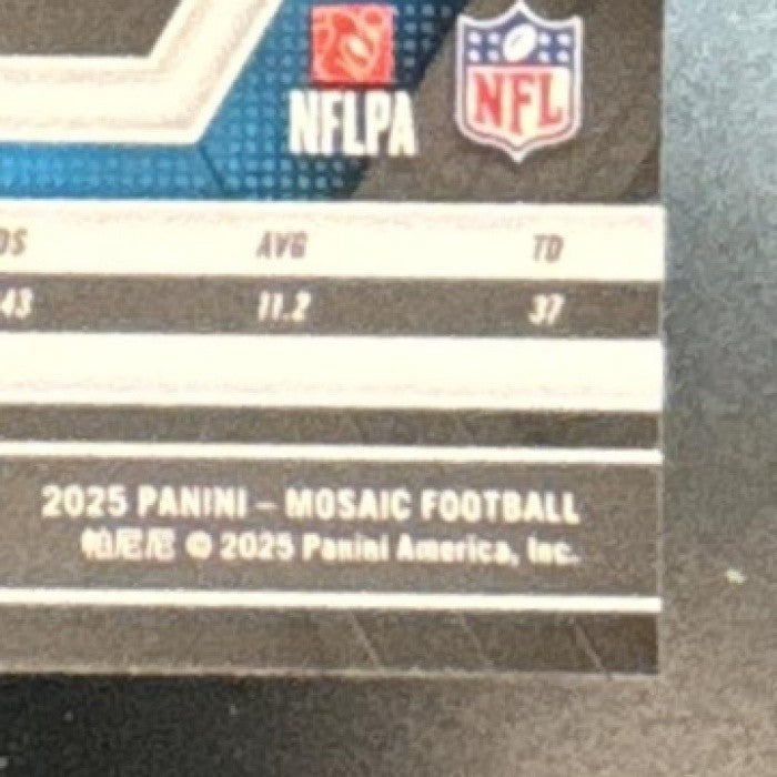 2025 Panini Mosaic Jeremy Shockey Genesis Prizm #129 Carolina Panthers - Sports Cards