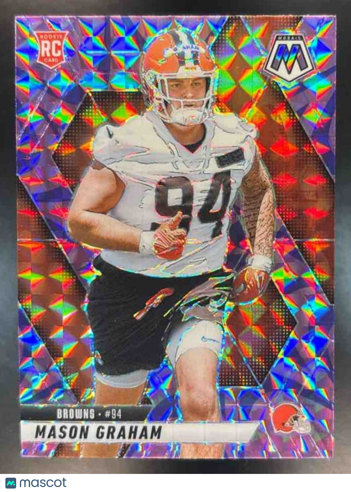 2025 Panini Mosaic Mason Graham Rookies Camo Pink Prizm #311 RC Cleveland Browns - Sports Cards