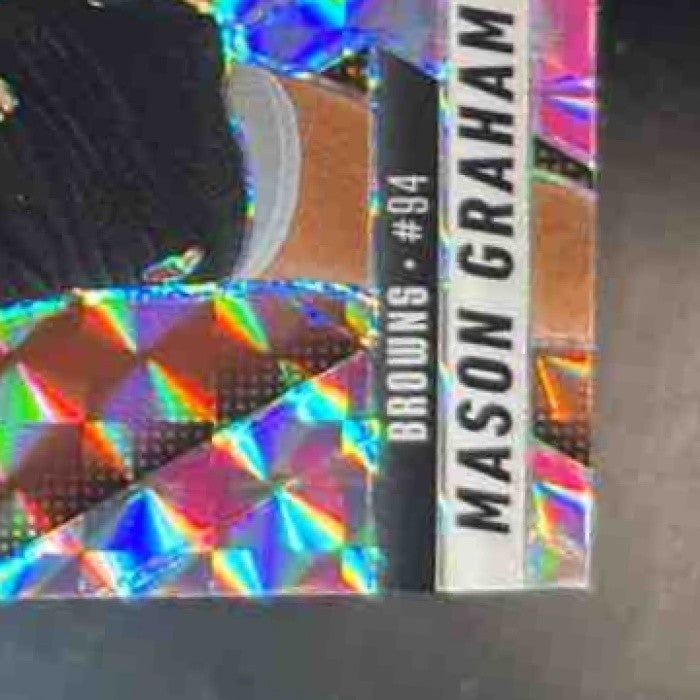 2025 Panini Mosaic Mason Graham Rookies Camo Pink Prizm #311 RC Cleveland Browns - Sports Cards
