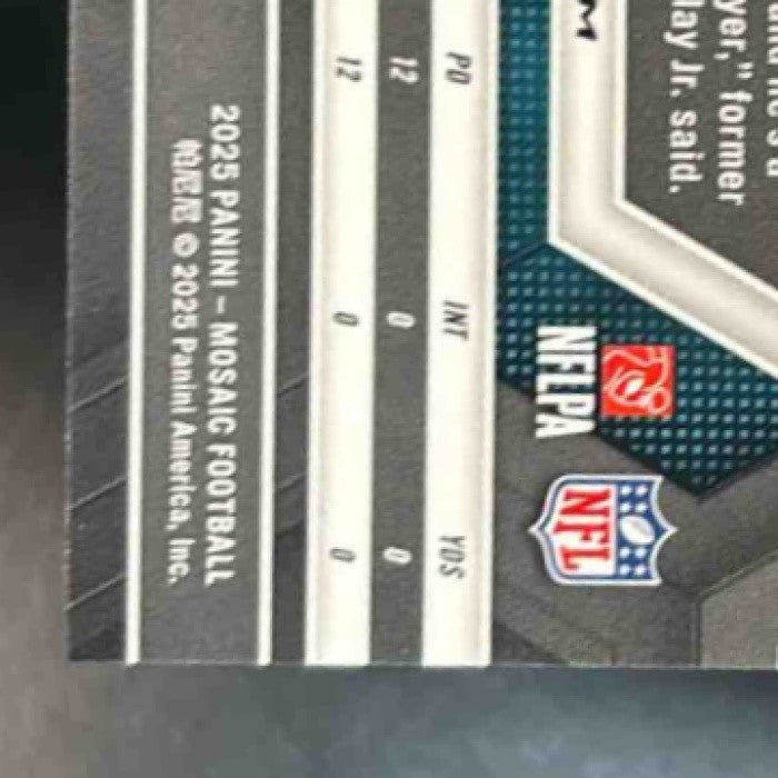 2025 Panini Mosaic Quinyon Mitchell Red & Yellow /89 #72 Philadelphia Eagles - Sports Cards