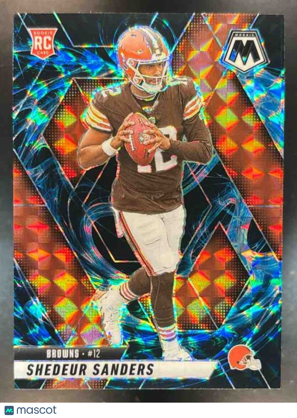 2025 Panini Mosaic Shedeur Sanders Genesis Prizm #302 RC Cleveland Browns - Sports Cards