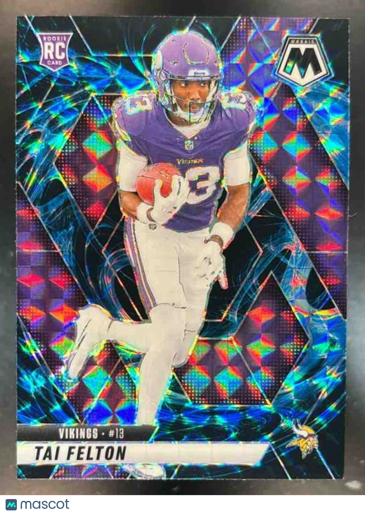 2025 Panini Mosaic Tai Felton Rookies Genesis Prizm #329 RC Minnesota Vikings - Sports Cards